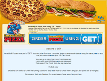 Tablet Screenshot of incredibullpizza.com
